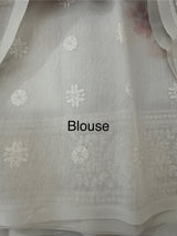 Kota Supernet saree with digital prints and chikankari border MSG654