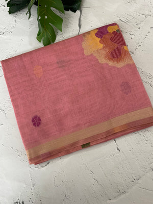Jamdani silk Cotton Saree with thread work MSJ790