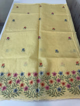 Silky kota embroidery saree MSK4333 - Yellow