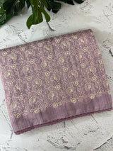 Matka Blended Tussar silk saree with embroidery MMT567