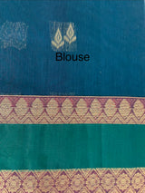 Kanchi Silk cotton saree with zari weaving - MSK897