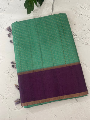 Semi silk saree with zari weaving  MSG6161