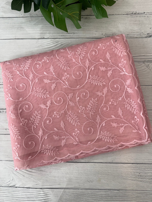 NetKota thread work saree MSH106 - Pink