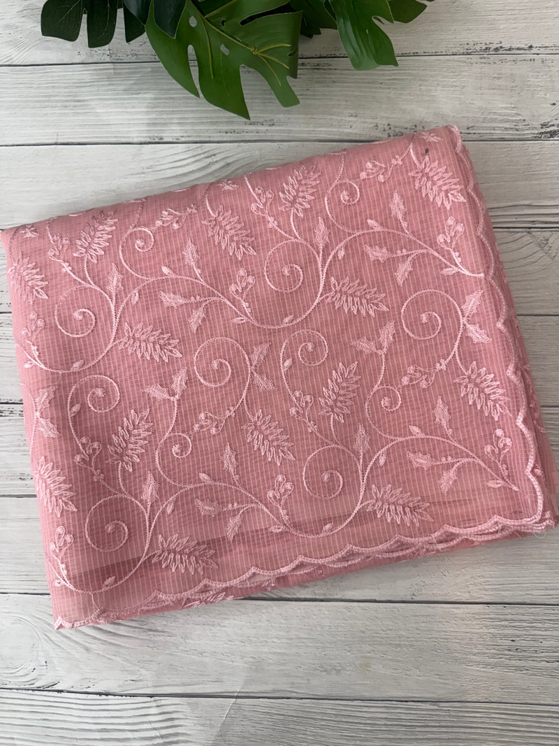 NetKota thread work saree MSH106 - Pink