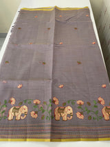 Cotton silk Saree with embroidery MSJ7666