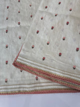 Blended soft tussar saree with thread work MTS9965