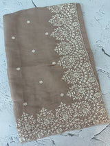 Soft Chanderi saree with  embroidery borders- MCK77