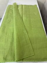 Tissue Silk applique work saree MSH120