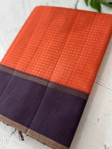 Semi silk saree with zari weaving  MSG6161
