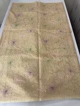 Mul chanderi saree with embroidery - MS1427 Beige