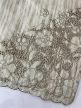 Semi silk saree with cutwork on pallu MSR908- Dusky GreenishGrey