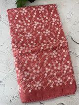 Soft kota checks saree with embroidery - MS7678