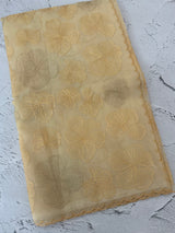 Viscose organza saree with thread work - MSH925 PastelYellow