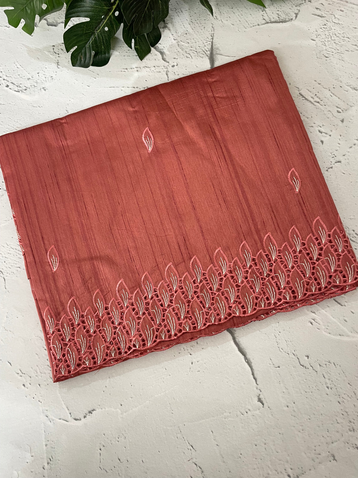 Semi tussar saree with cutwork MSHK566