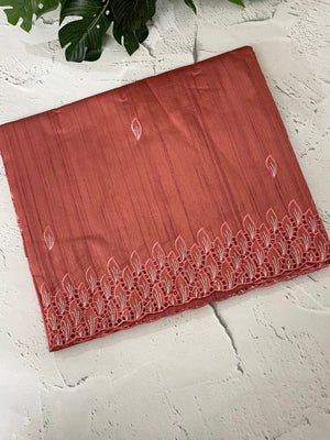 Semi tussar saree with cutwork MSHK566