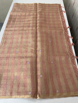 Tissue silk saree with foil work MSH214