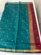 Maheshwari silk cotton saree with zari weaving MMJ764