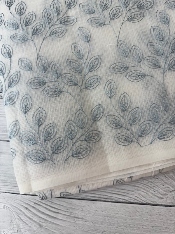 Kota cotton embriodery saree MS1490