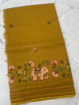Cotton silk Saree with embroidery MSJ7666