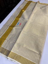 Kerala Golden tissue saree- lines