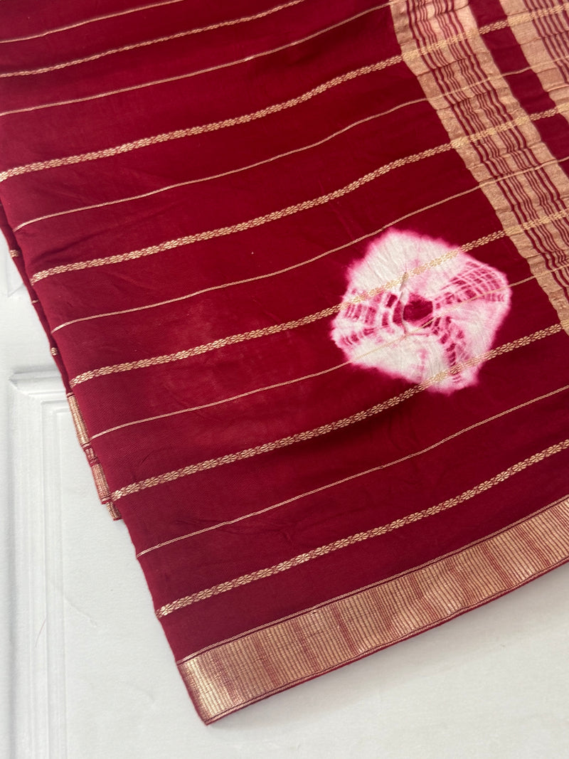 Banarasi Weaving Dola Silk Saree MS7611 Maroon