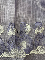 Silky kota saree with embriodery borders MS16372 DustyLavender
