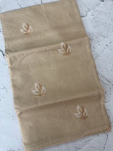Kota  checks saree with embroidery - MS7679 Beige