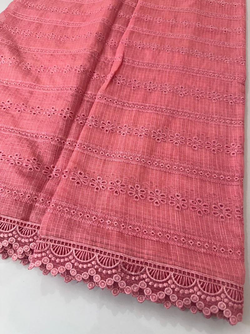 NetKota Hakoba saree with lace border MS6713- Peach