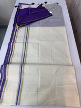 Onam special Semi chanderi silk saree with blouse- MSF567 (6)