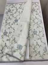 Soft Netkota saree with cross stitch embroidery MSH210