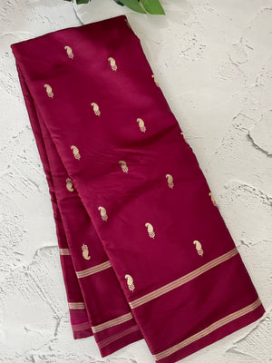Soft Gachi silk saree with zari weaving MGH76