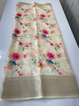 Semi silk saree with digital prints MSR671