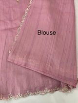Cutwork Semi tussar saree MTSS680