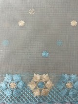 Soft Tissue kota embroidery saree MSK4660