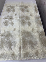 Soft Organza saree with thread work - MSH910 White