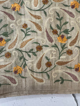 Tissue blended tussar Silk saree with embroidery MST114