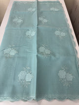 Kota Moonga checks Applique work saree  MSH278 Blue