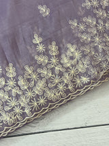 Crush Organza embroidery saree MS9740