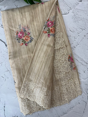 Premium Soft kota silk saree with embroidery MSS679 (2)