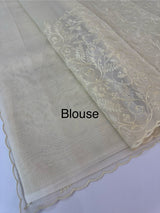NetKota thread work saree MSH106- Pastel Beige