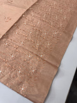 Butter silk saree with embroidery MTS569