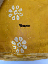 Semi soft silk saree with batik prints MSB555