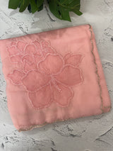 Soft crush Organza saree with beads work MBS679 PeachPink