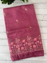 Soft kota checks saree with embroidery - SVPSNM
