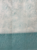 Ombre Kota Supernet saree with cross  embroidery MS1445