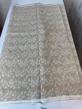Kota cotton silk embriodery saree MS1455- Beige
