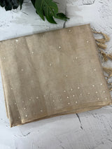 Tissue silk saree with foil work MSH214