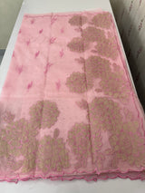 Premium Organza saree with tissue appliqué work - MMG123