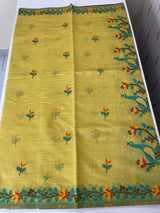 Jamdani silk Cotton Saree with peacock motifs  MSJ788 (1)