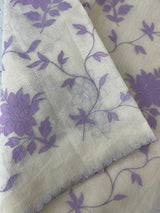 Lightweight Kota Moonga checks saree with applique work MSH288